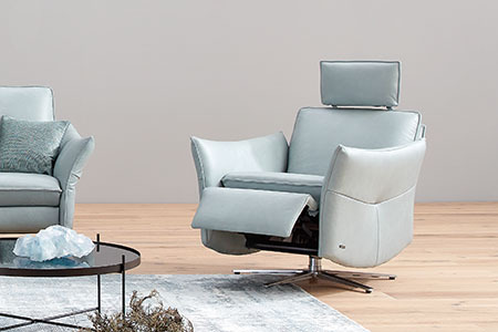 Swivel recliner - also available with electric reclining functions