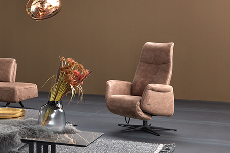 Lean back and relax in the modern comfort armchair