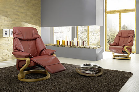 Relaxsessel mit Sitzschalenkonstruktion von Möbelhersteller himolla